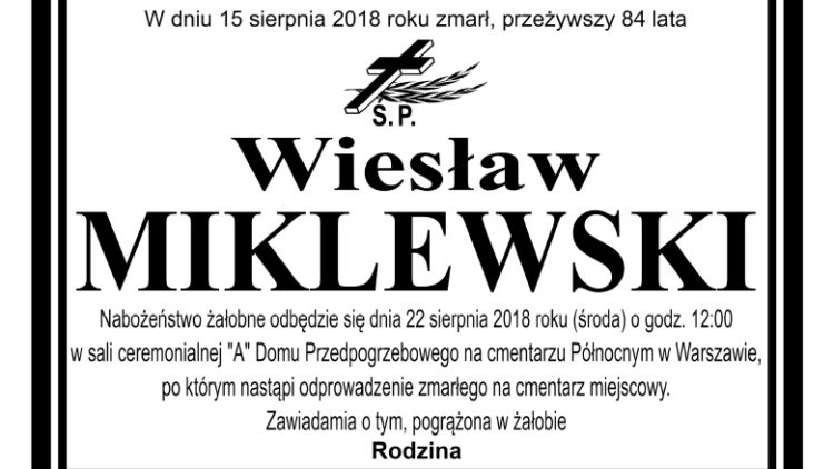 Wiesław Miklewski